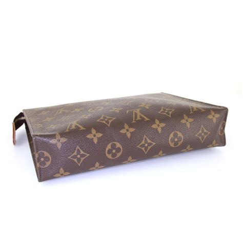 Pochette cosmétique leather vanity case Louis Vuitton Brown in 